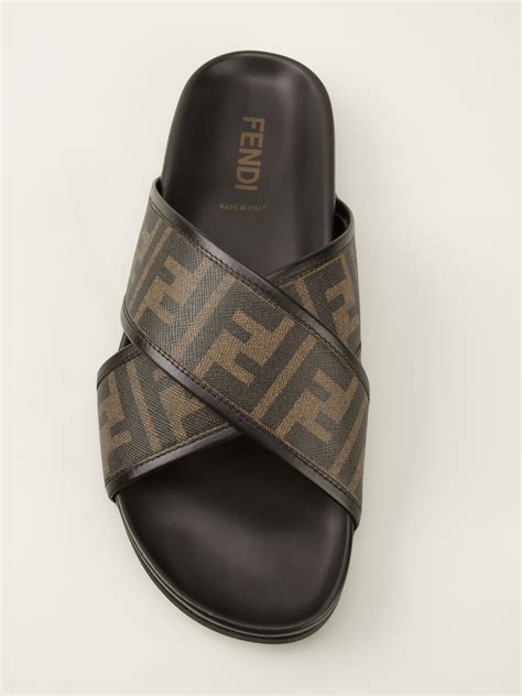 mens fendi slides|fendi men's lace up shoes.